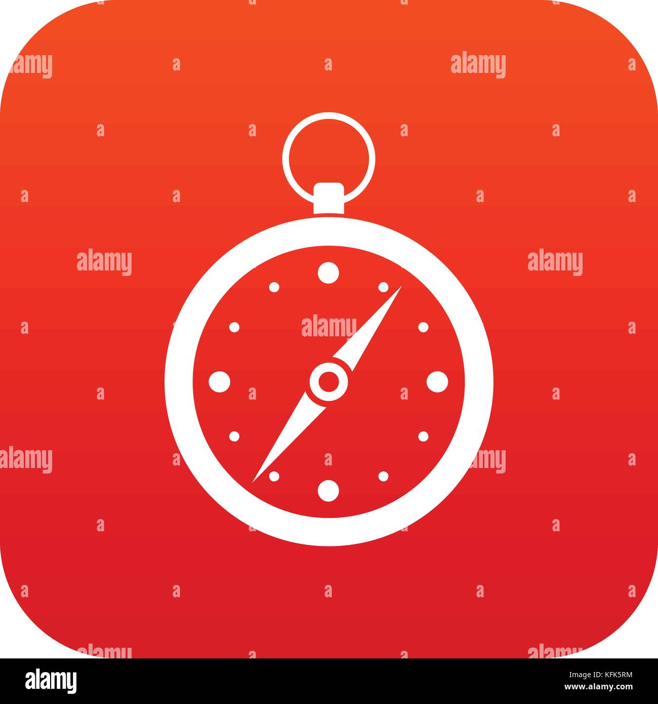 Compass icon digital red Stock Vector Image & Art - Alamy