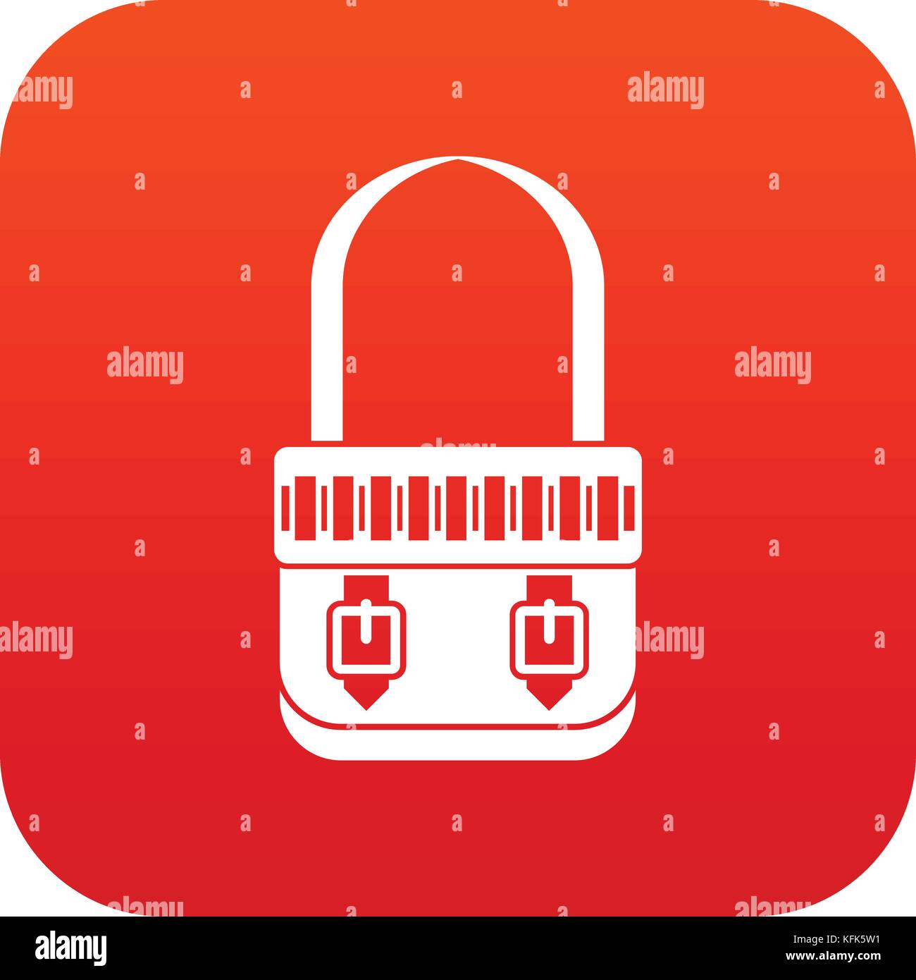 Shoulder bag icon digital red Stock Vector Image & Art - Alamy