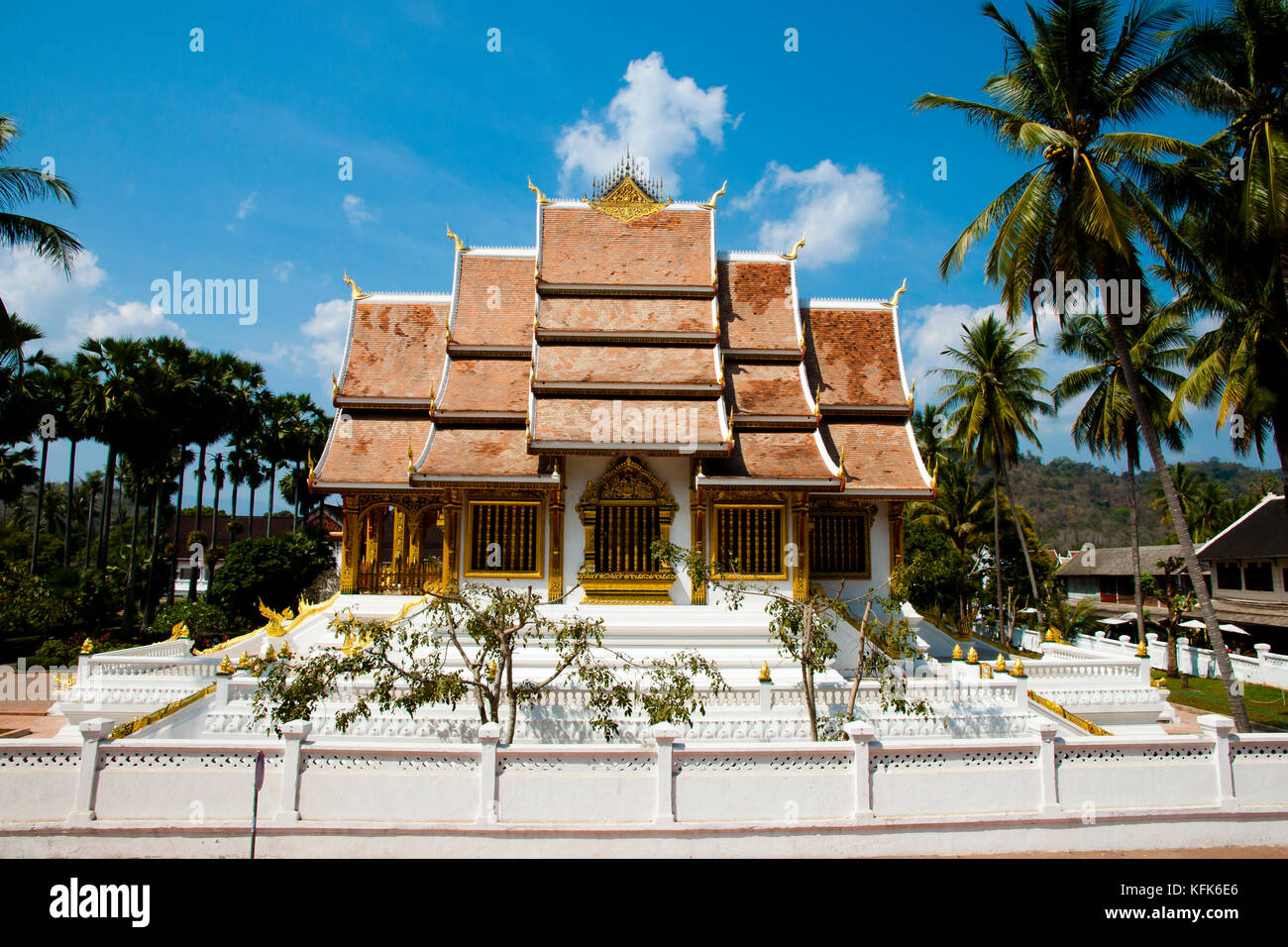 Haw Pha Bang Temple - Luang Prabang - Laos Stock Photo