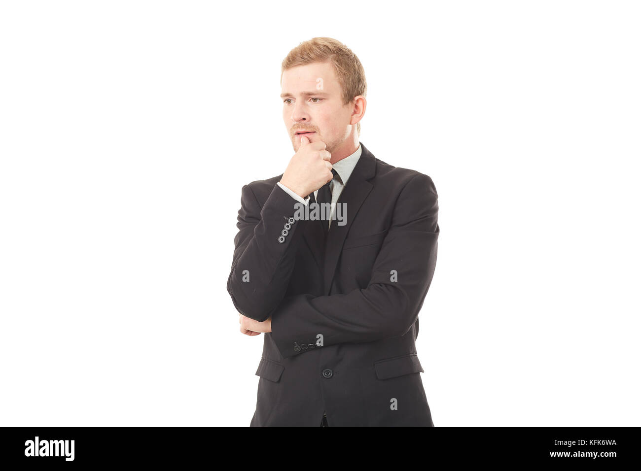 Portrait pensive business man hi-res stock photography and images - Alamy
