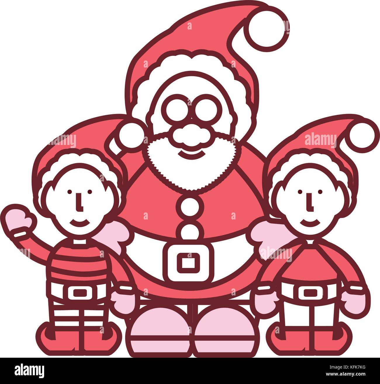 santa claus vector illustration Stock Vector Image & Art - Alamy