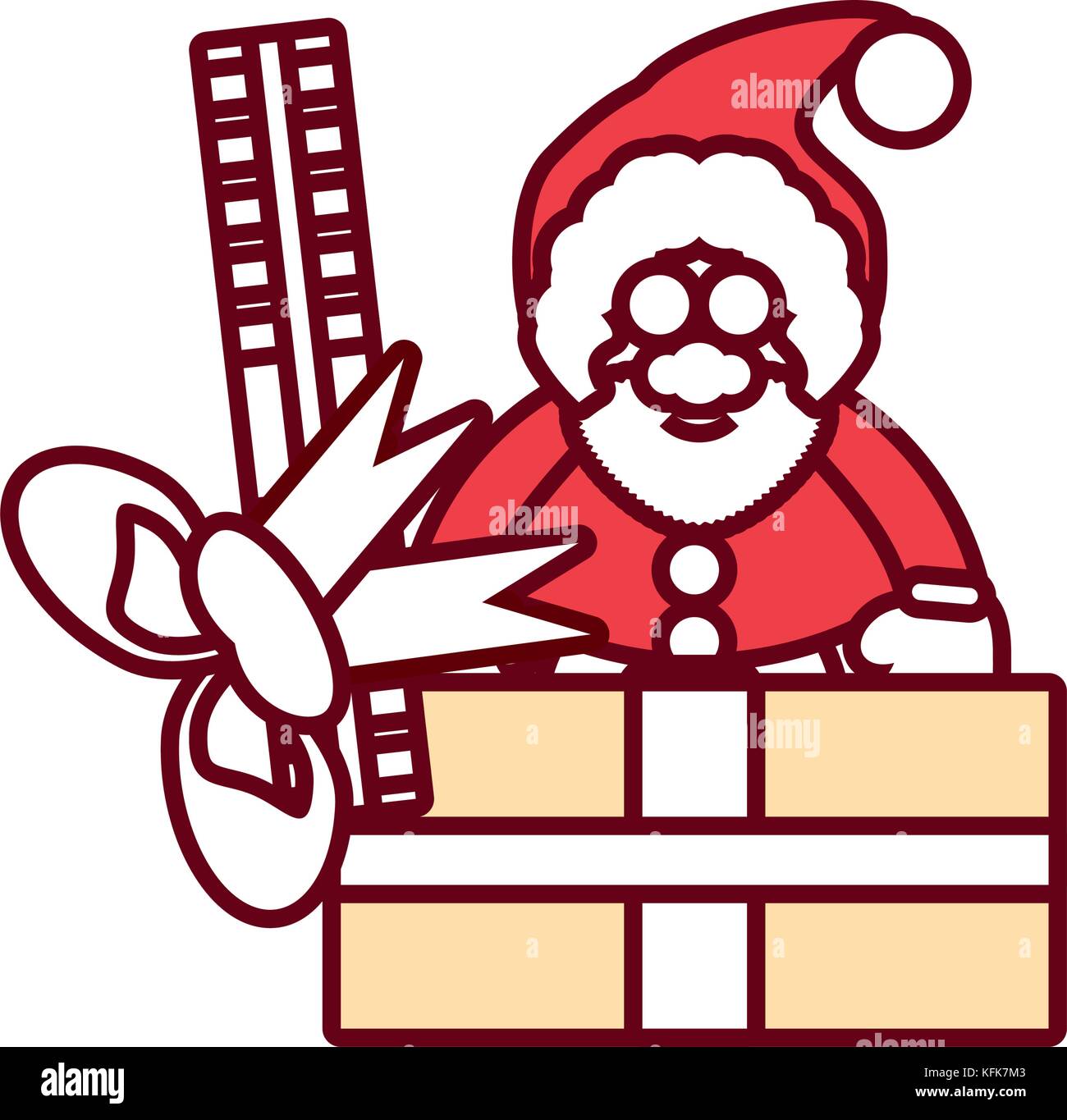 santa claus vector illustration Stock Vector Image & Art - Alamy