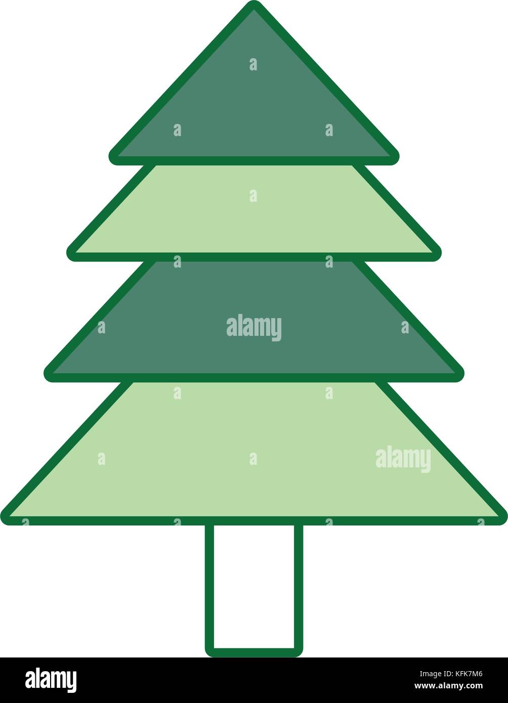 christmas tree vector illustration Stock Vector Image & Art - Alamy