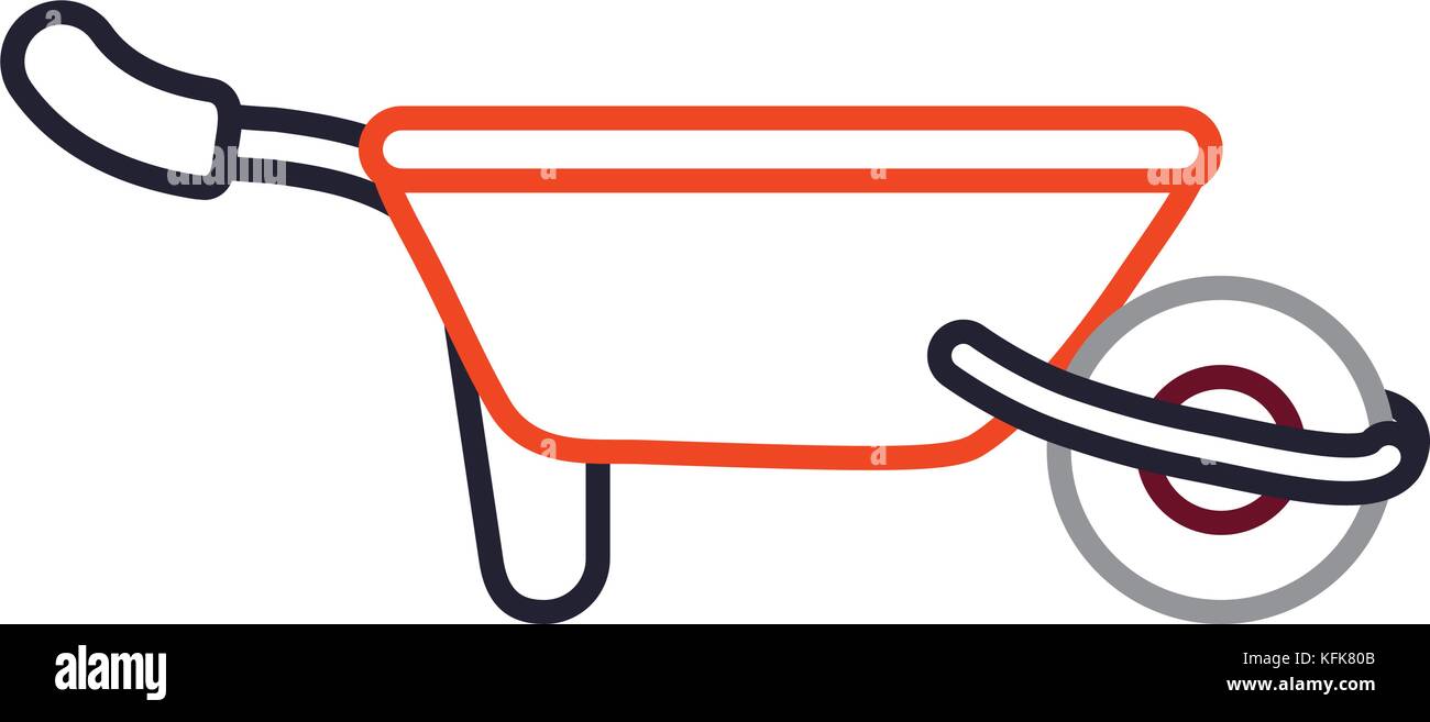 wheelbarrow vector illustration Stock Vector Image & Art Alamy
