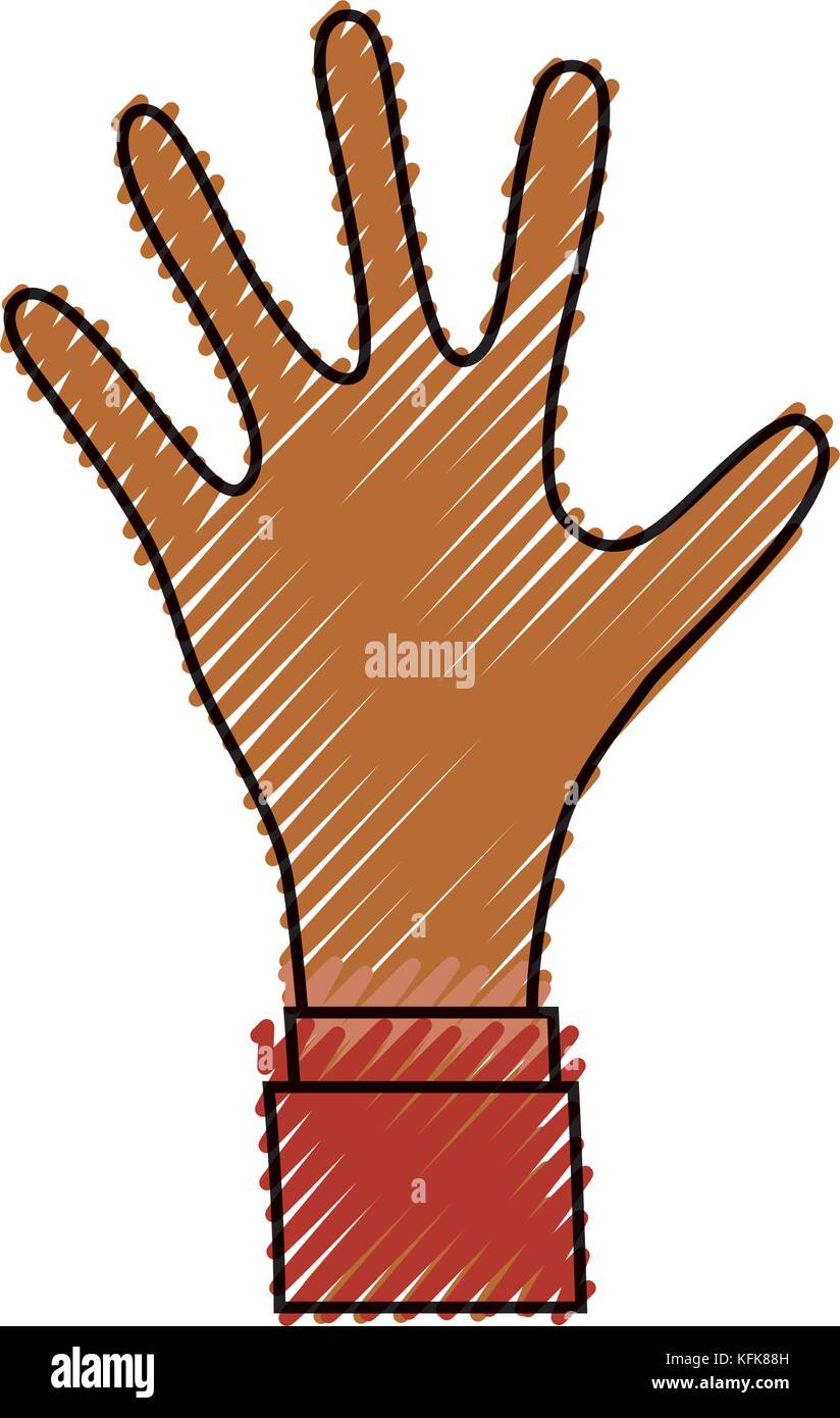 hand vector illustration Stock Vector Image & Art - Alamy