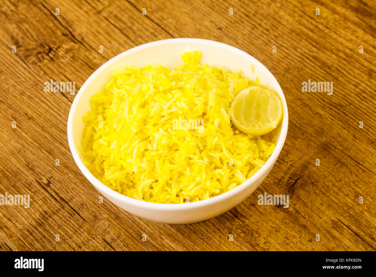 Indian traditional cuisine Yellow Rice with Lime Stock Photo Alamy