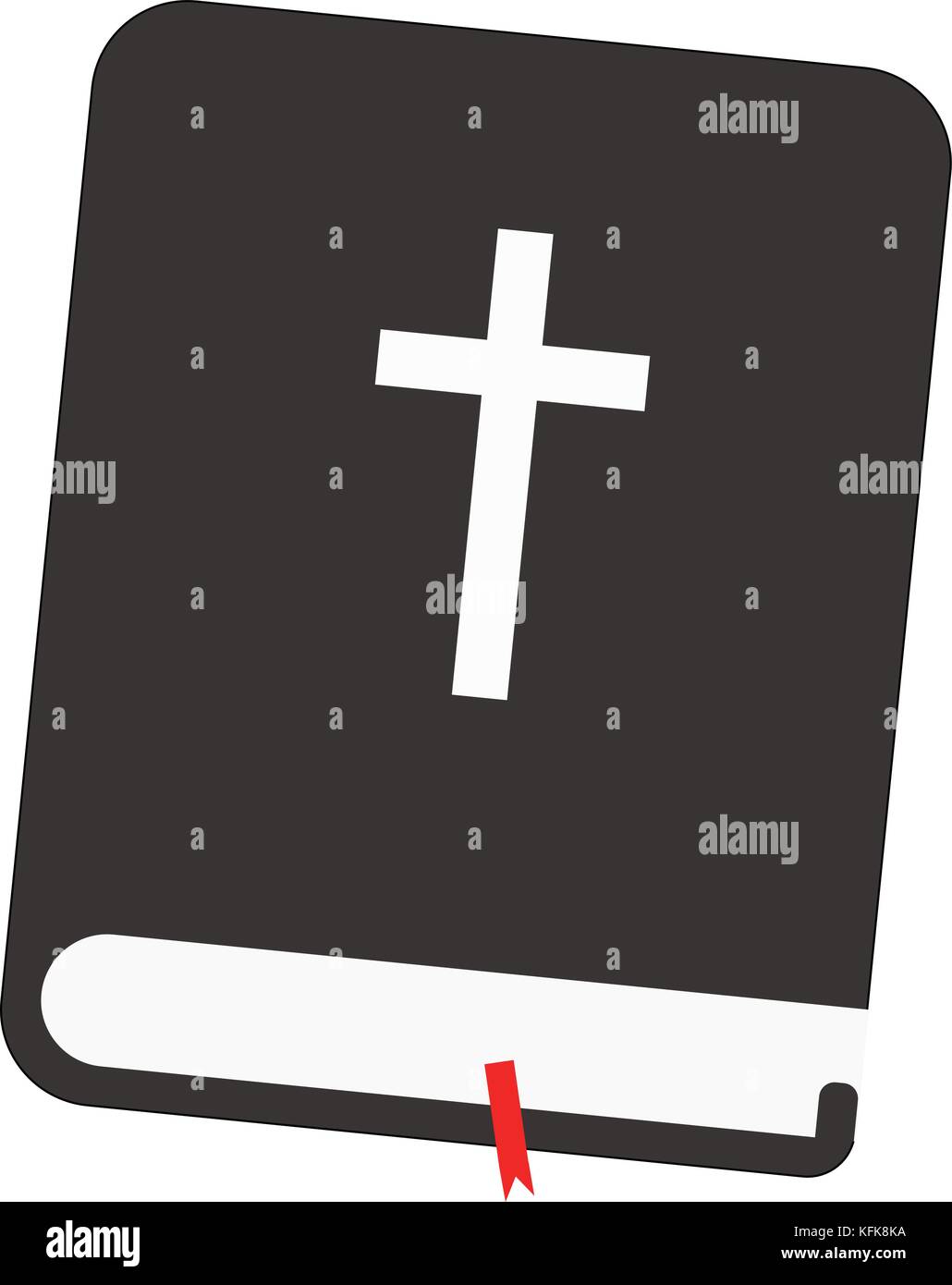 Holy Bible with Red tag Stock Vector