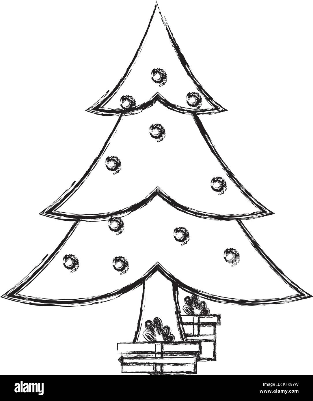 christmas tree icon Stock Vector Image & Art - Alamy
