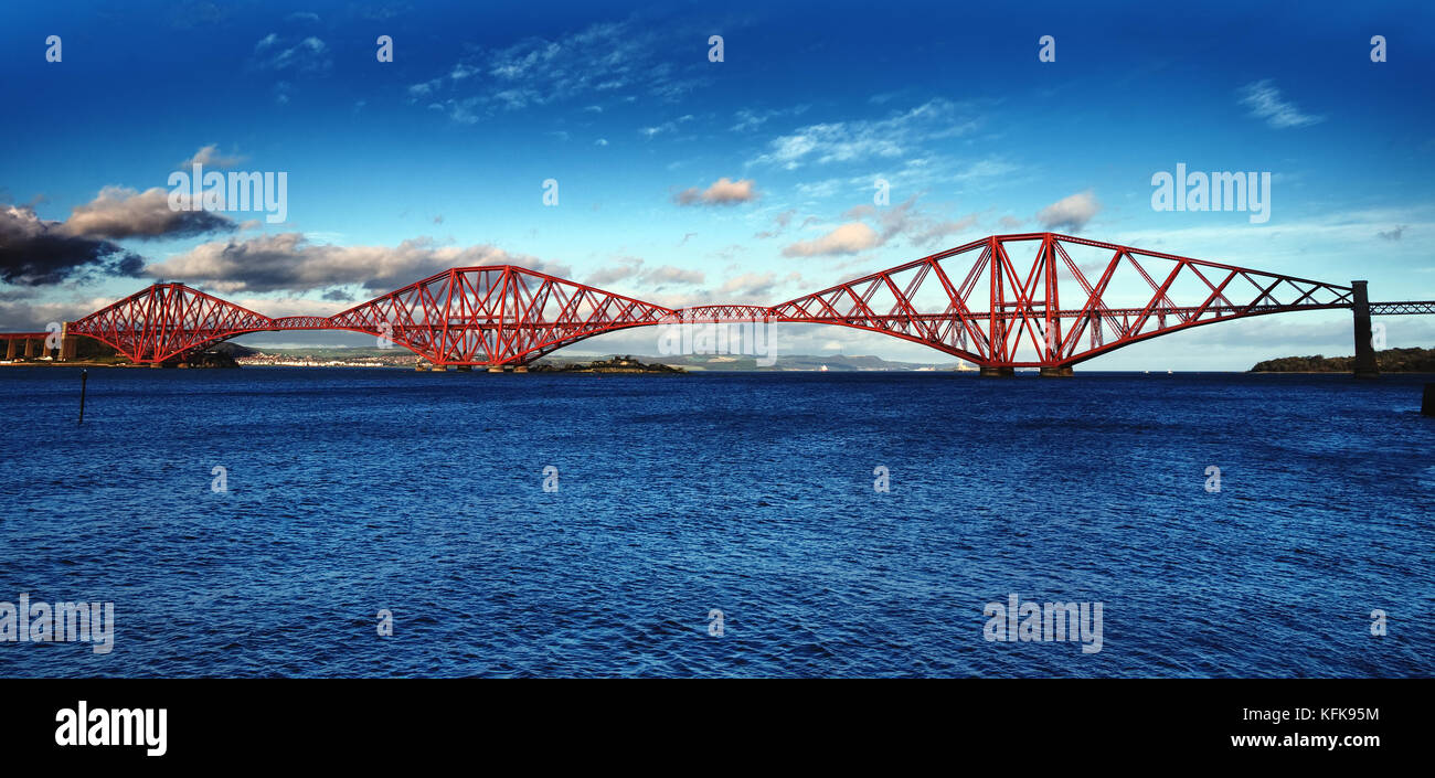 The Forth Bridge, Scotland Stock Photo
