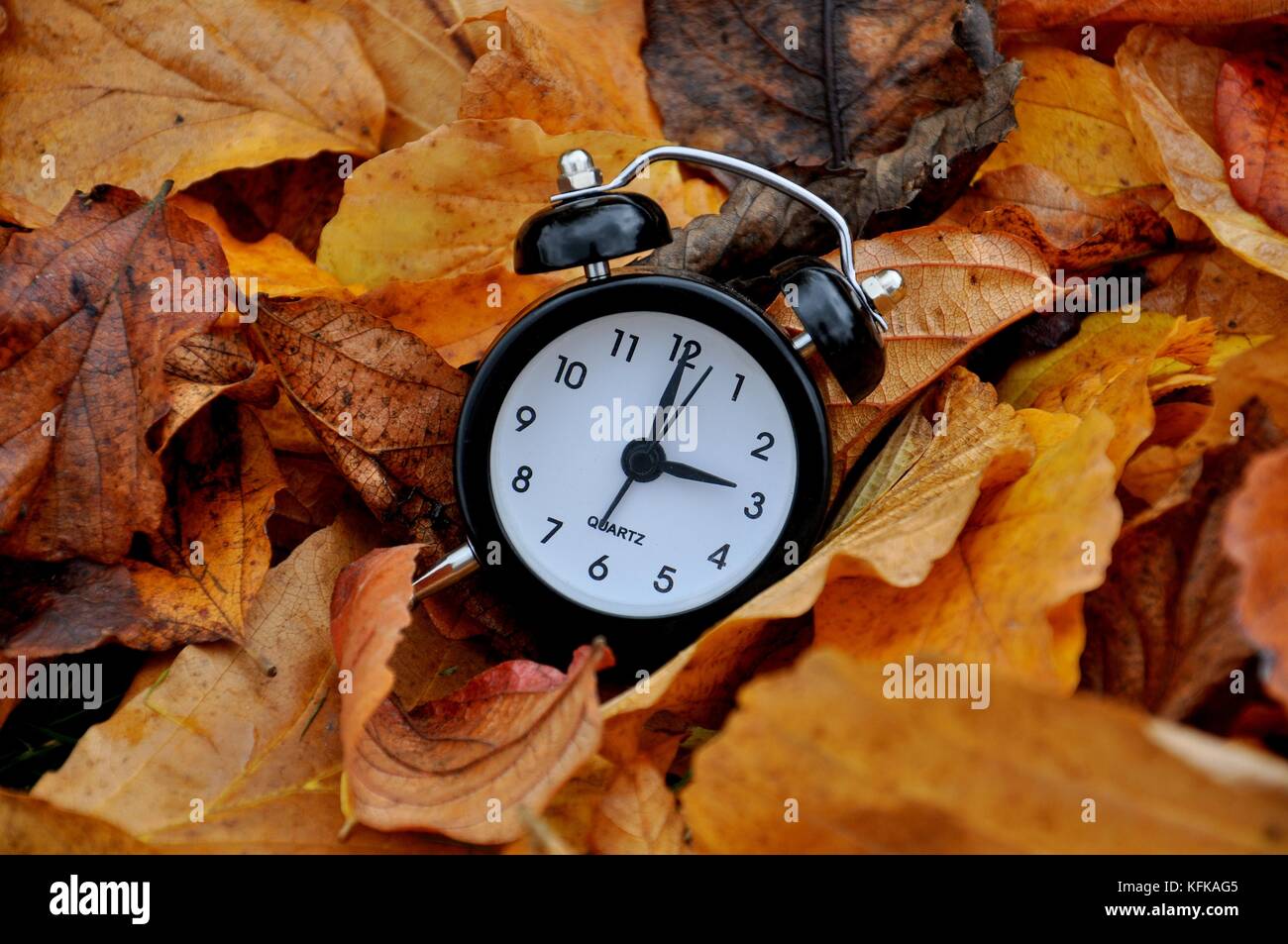 End of summer time, shift, clock, change Stock Photo - Alamy