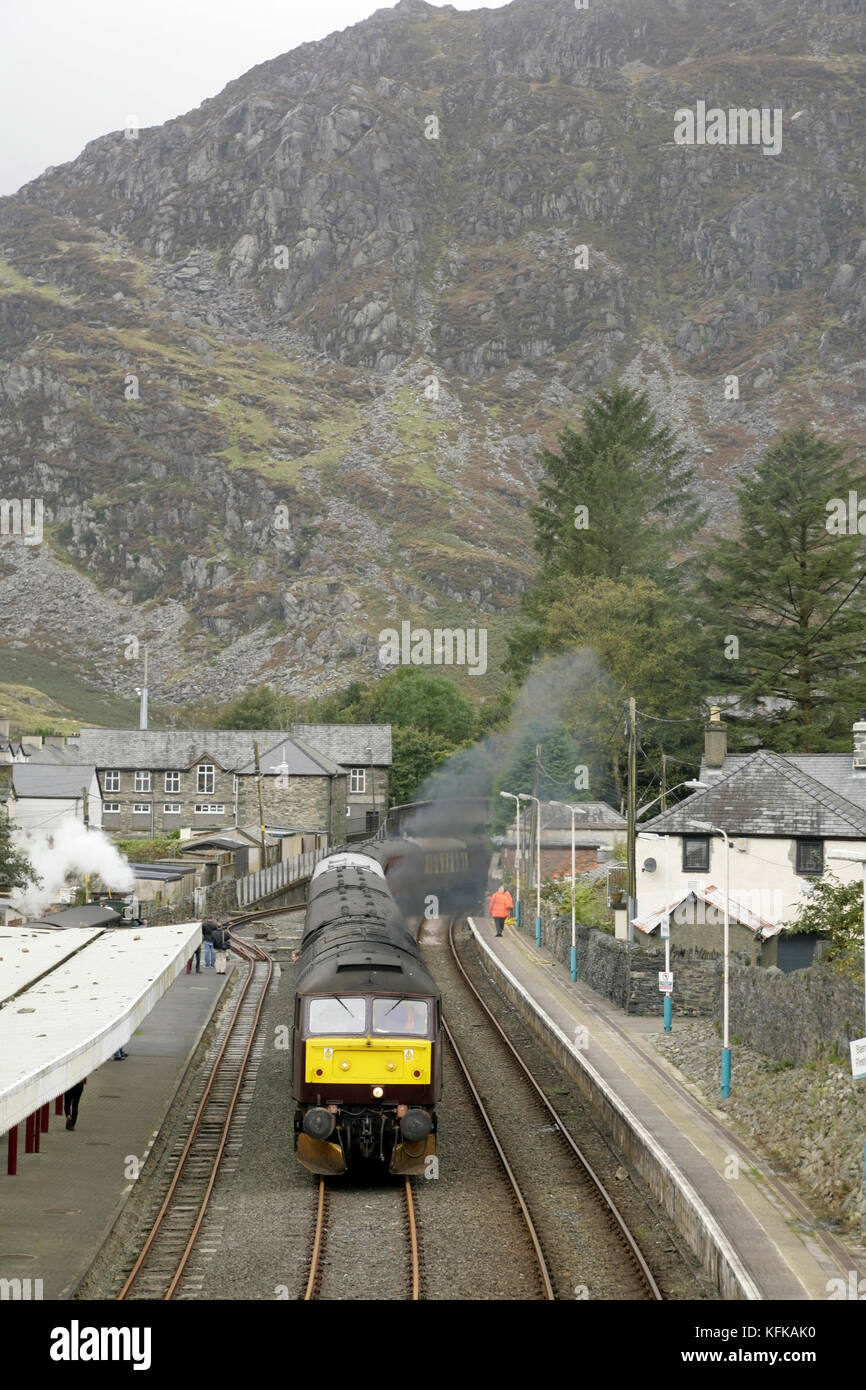 West Coast Railways class 47 47760 at Blaenau Ffestiniog