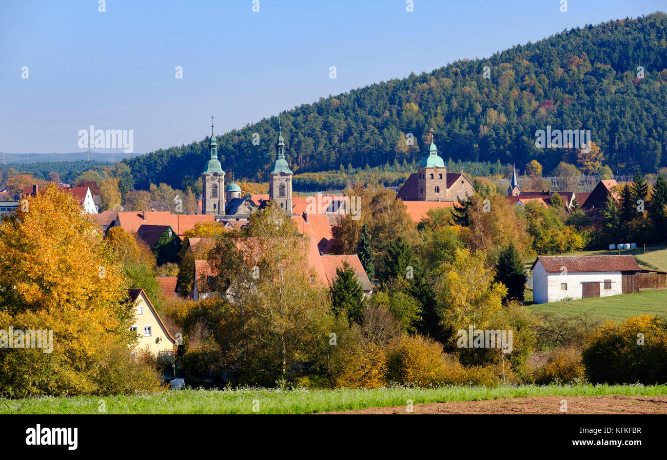 View of the town of Spalt, Franconian Lake District, Middle Franconia, Franconia, Bavaria, Germany Stock Photo