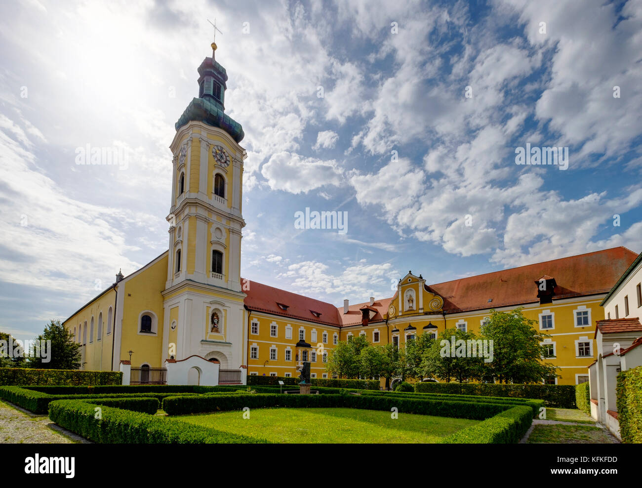 Walderbach Monastery, Bavarian Forest, Upper Palatinate, Bavaria, Germany Stock Photo