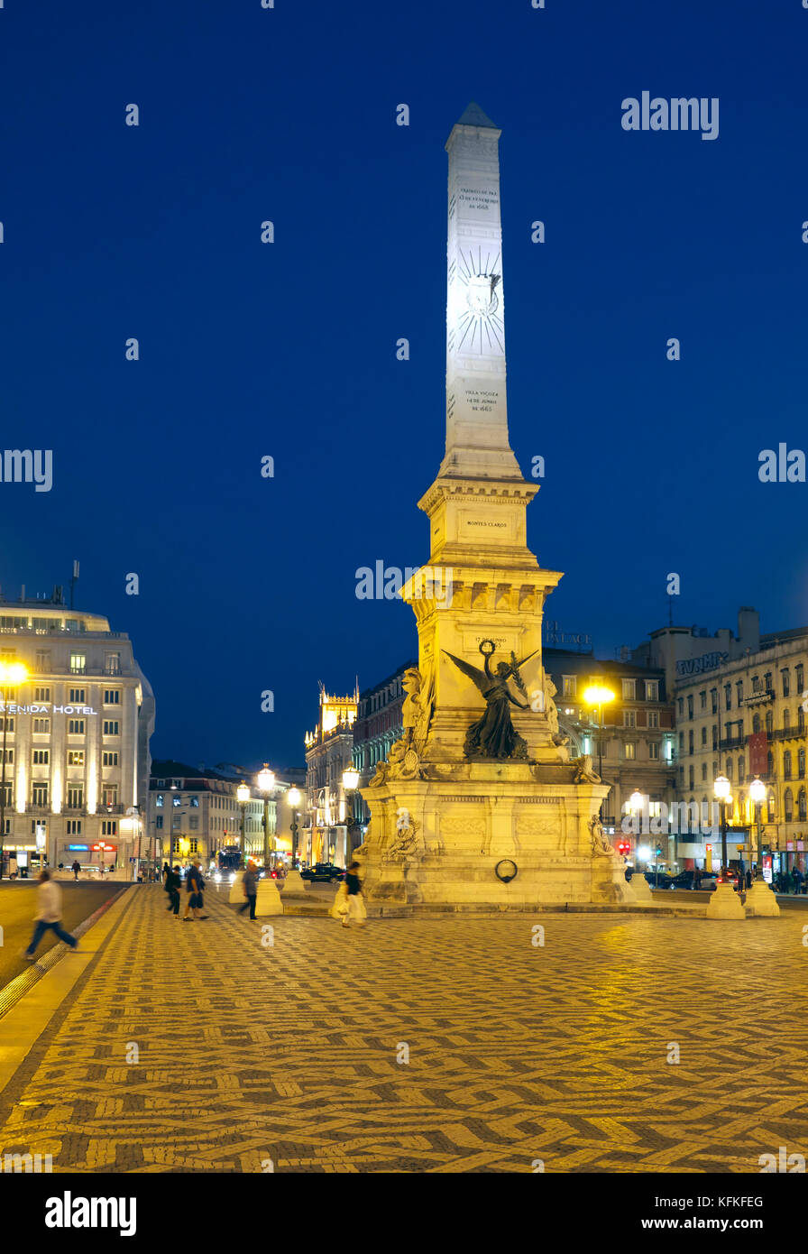 Obelisk, Monument of the Restoration War, Plaza Praça dos Restauradores ...