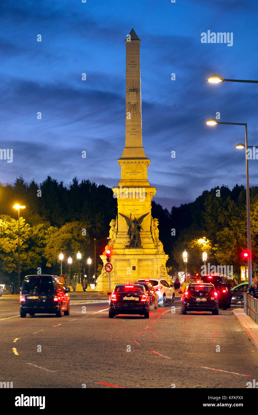 Obelisk, Monument of the Restoration War, Plaza Praça dos Restauradores ...