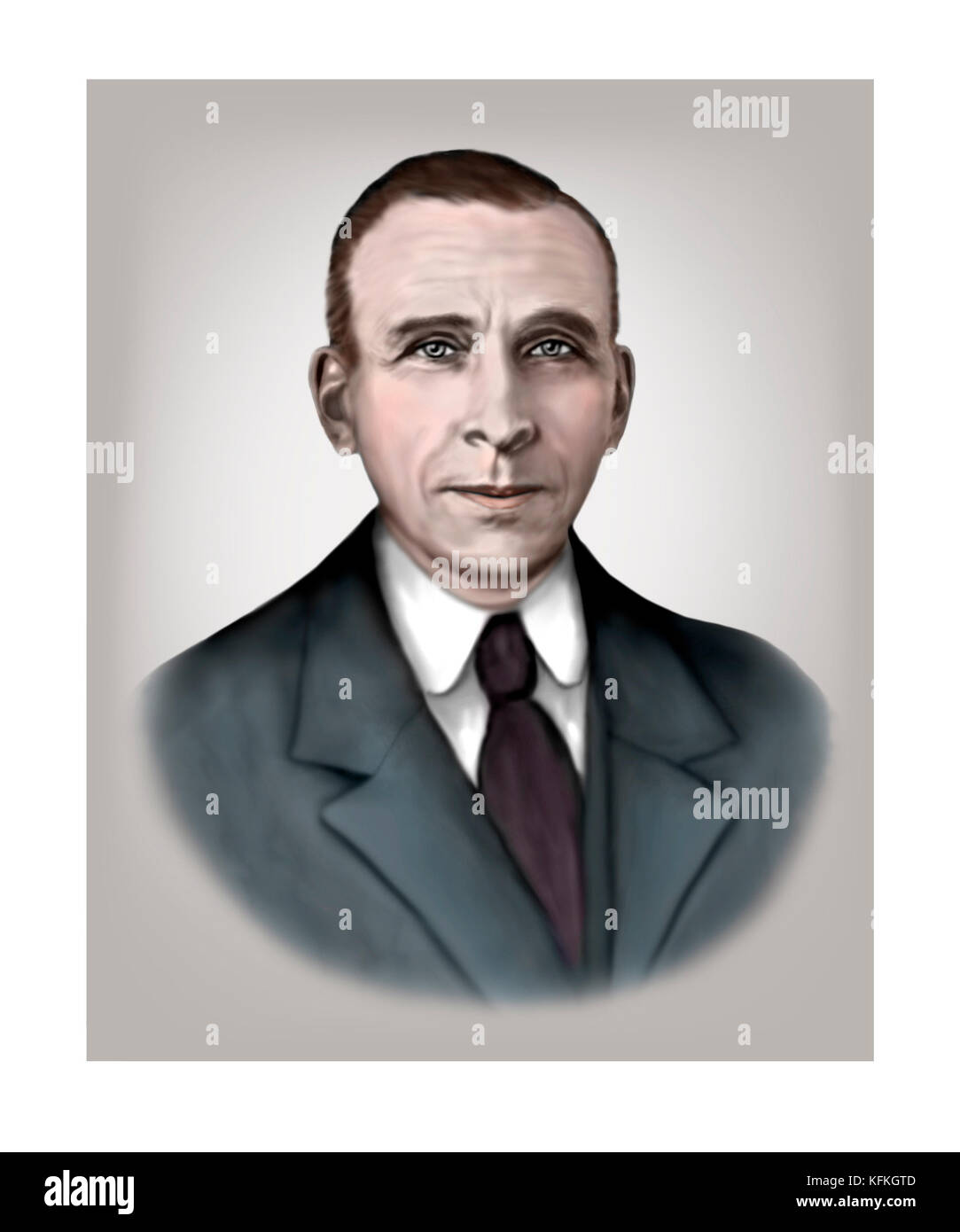 Alfred Wegener, 1880 - 1930, German Polar Researcher, Geophysicist, Meteorologist Stock Photo