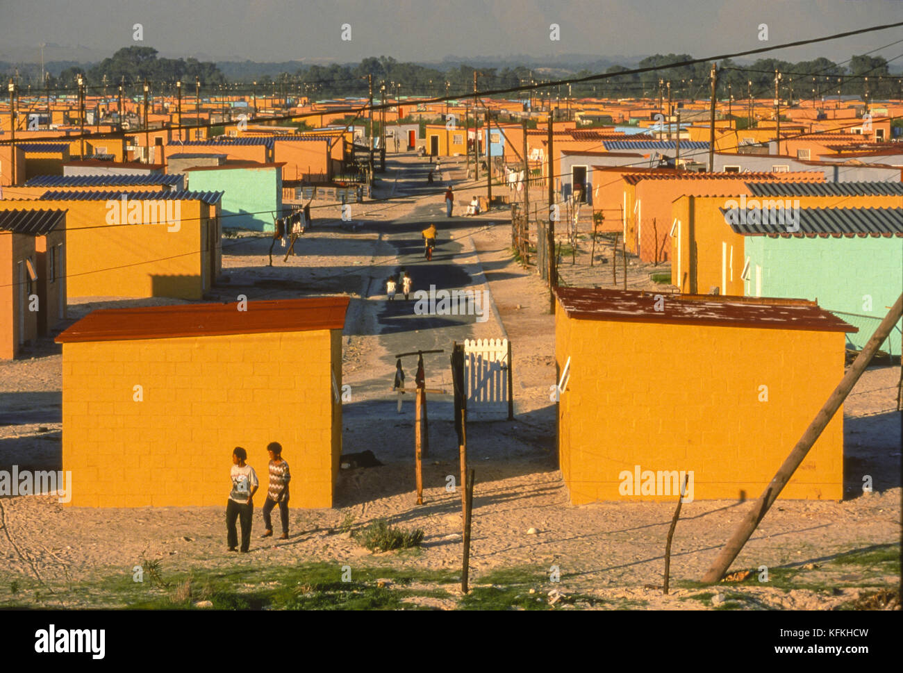 CAPE TOWN, SOUTH AFRICA People and housing in Delft South township