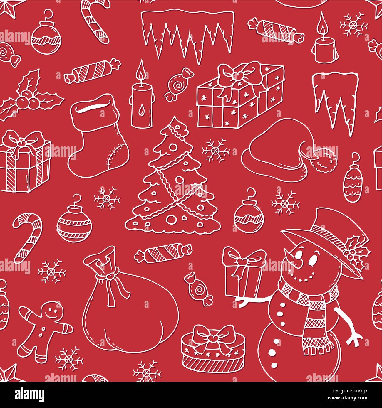 Seamless background Christmas 3 - eps10 vector illustration Stock ...