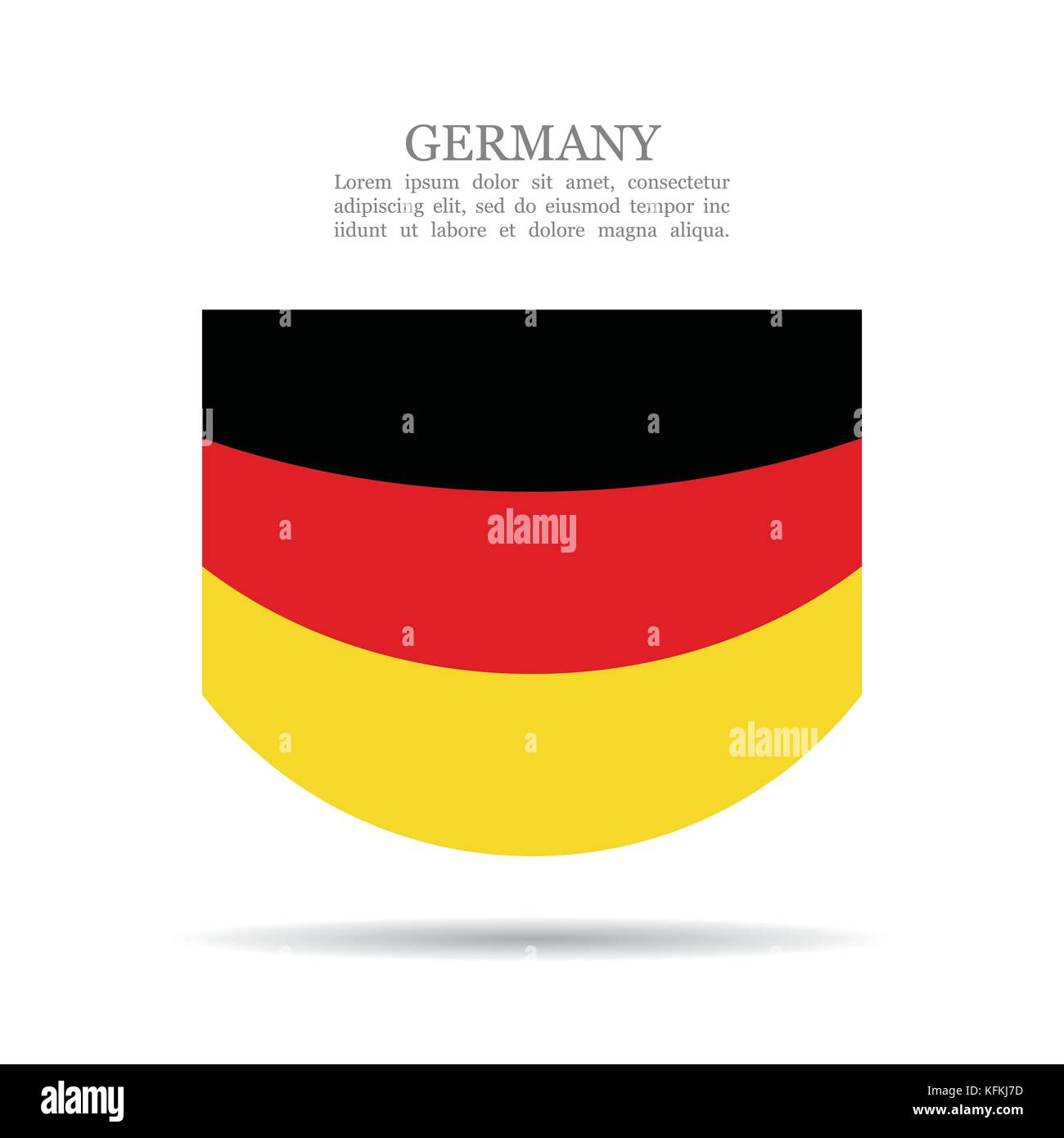 Germany national flag vector icon Stock Vector Image & Art - Alamy