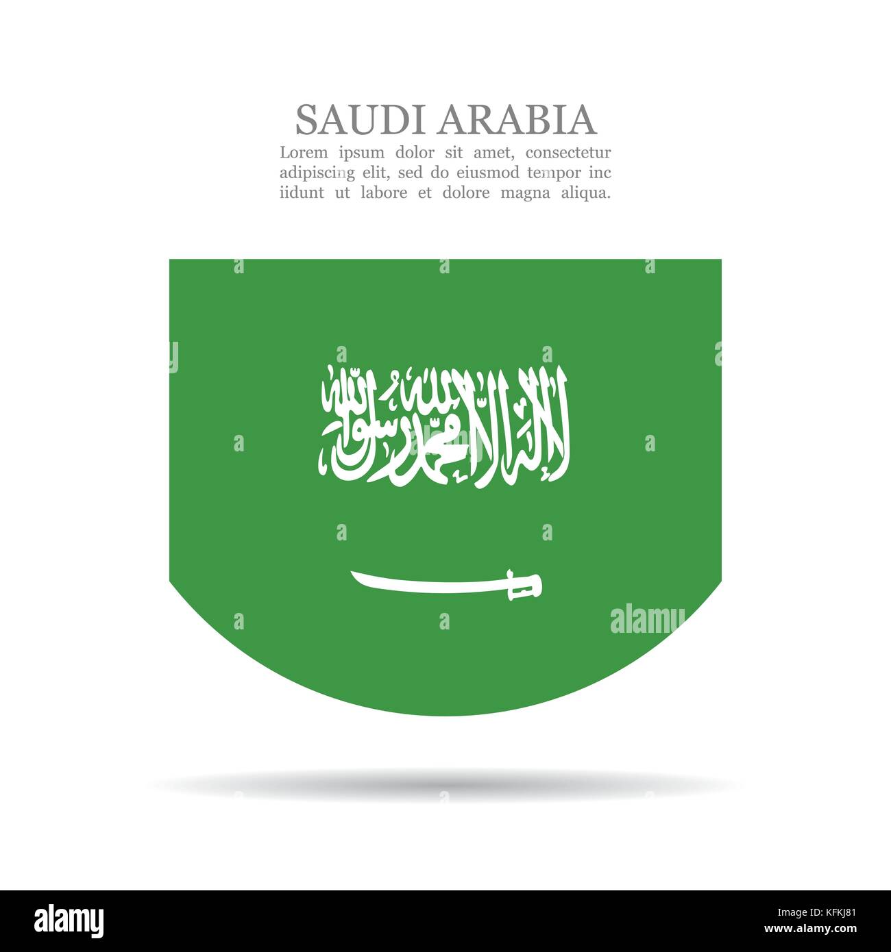 Saudi Arabia national flag vector icon Stock Vector Image & Art - Alamy