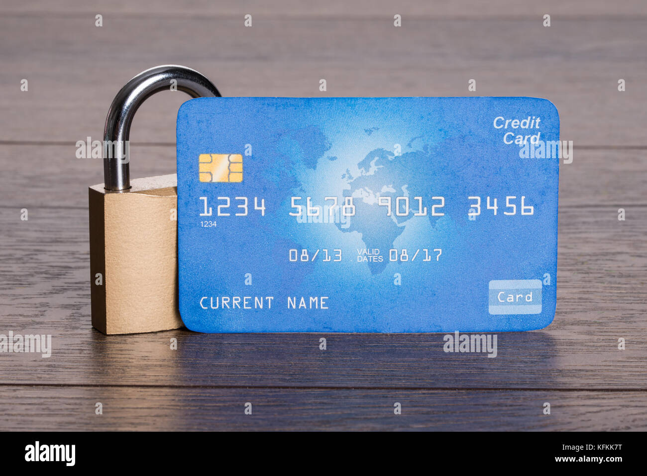 Credit card and lock in secure transactions concept Stock Photo Alamy