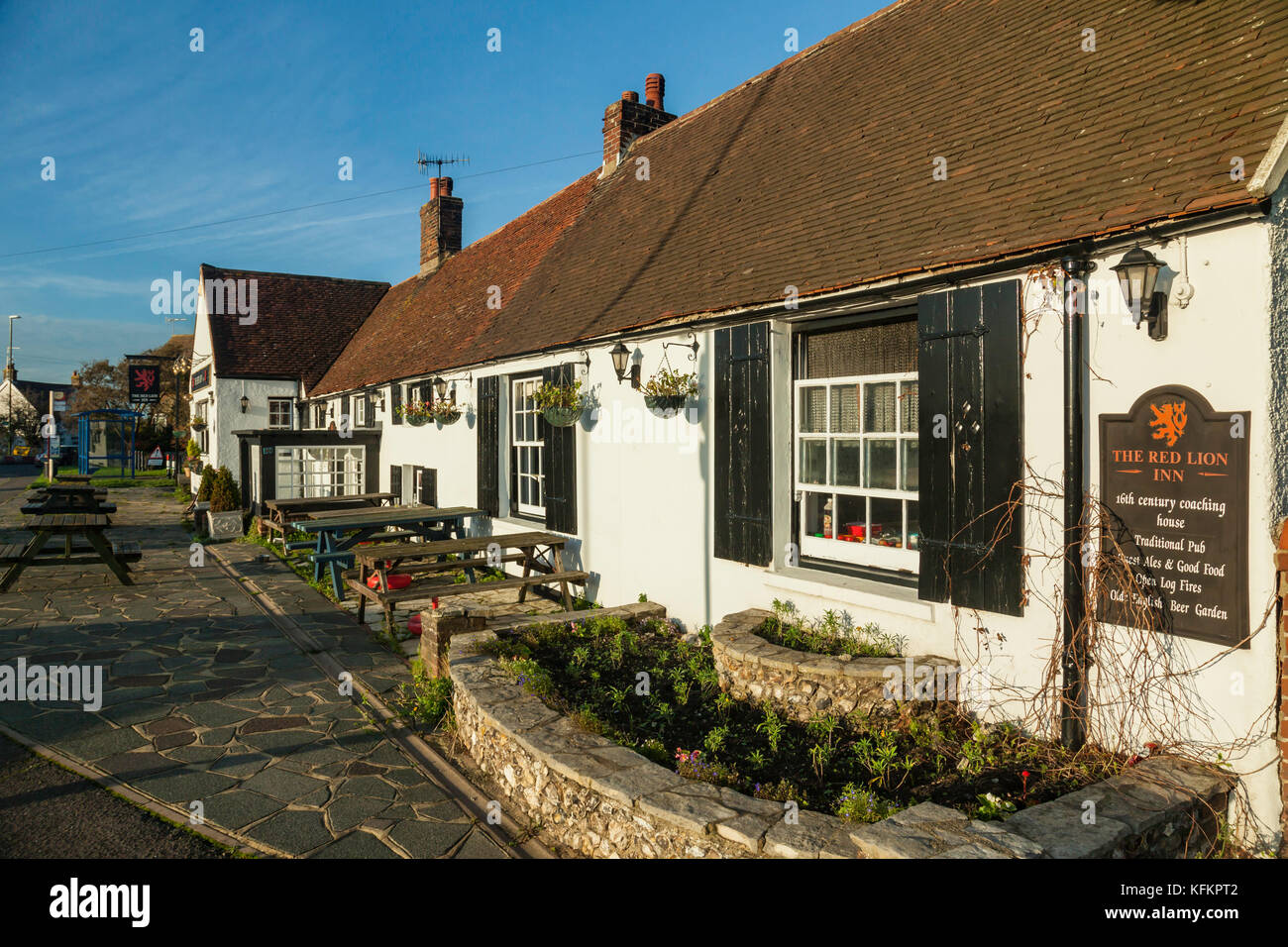 Traditional country pub in ShorehambySea, West Sussex, England Stock