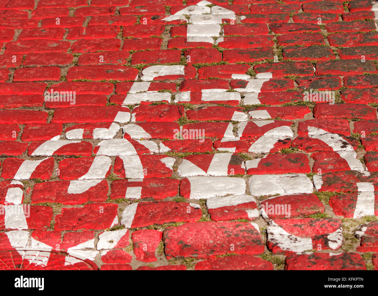 Bike path icon Stock Photo - Alamy