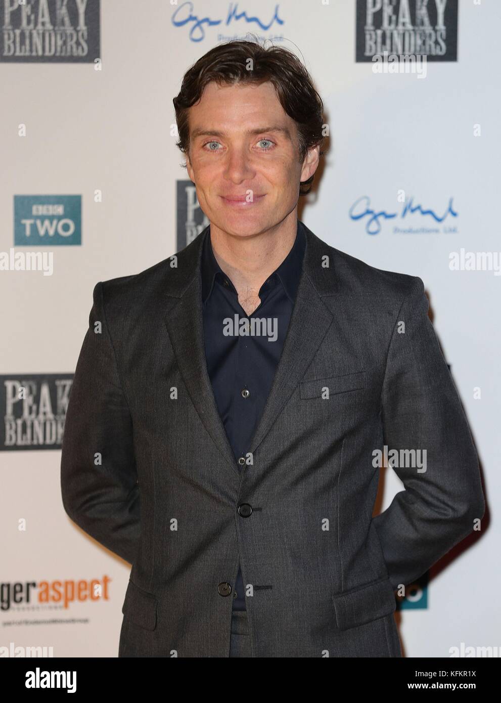 Cillian Murphy attending the Peaky Blinders Series Four premiere at Cineworld in Birmingham. Stock Photo