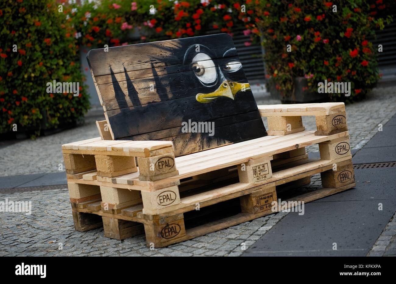 Bamberg Germany 11th Oct 2017 Furniture Made Out Of Pallets