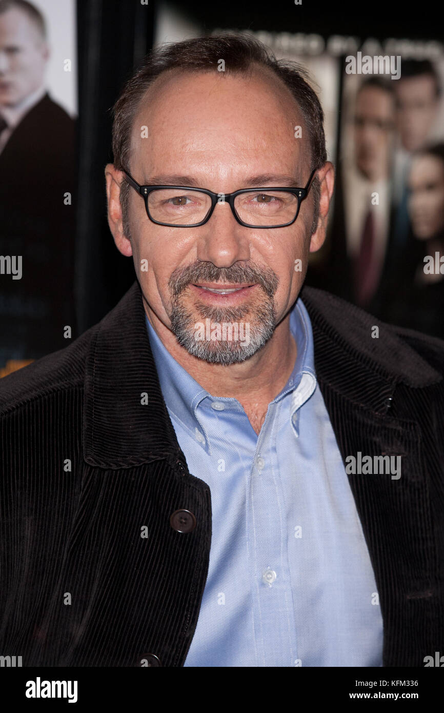 Kevin Spacey attends the 'Margin Call' premiere at the Landmark Sunshine Cinema on October 17, 2011 in New York City. Stock Photo