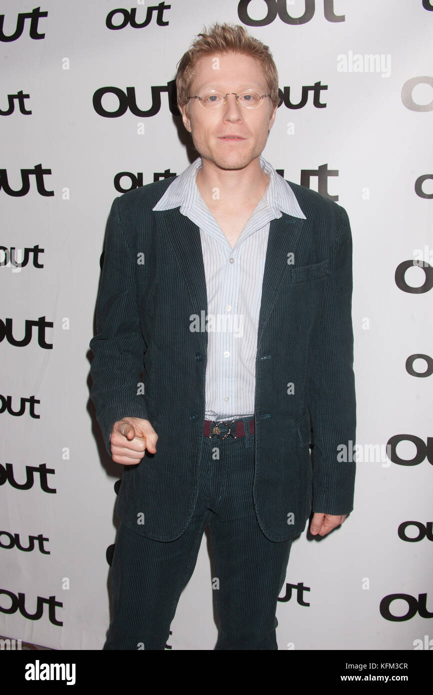 Actor Anthony Rapp attends Out Magazine's 11th Annual 'Out 100' Gala at Capitale November 11, 2005 in New York City. credit: Erik Pendzich Stock Photo