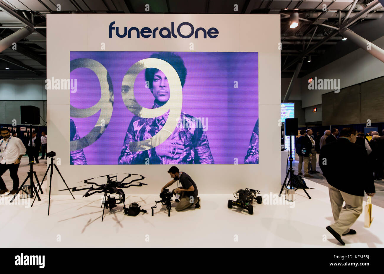 Boston, Massachusetts, USA. 30th Oct, 2017. Funeral service products