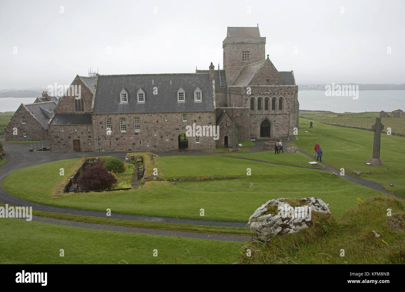 Iona Abbey Iona Community Iona Scotland July 2017 Stock Photo Alamy