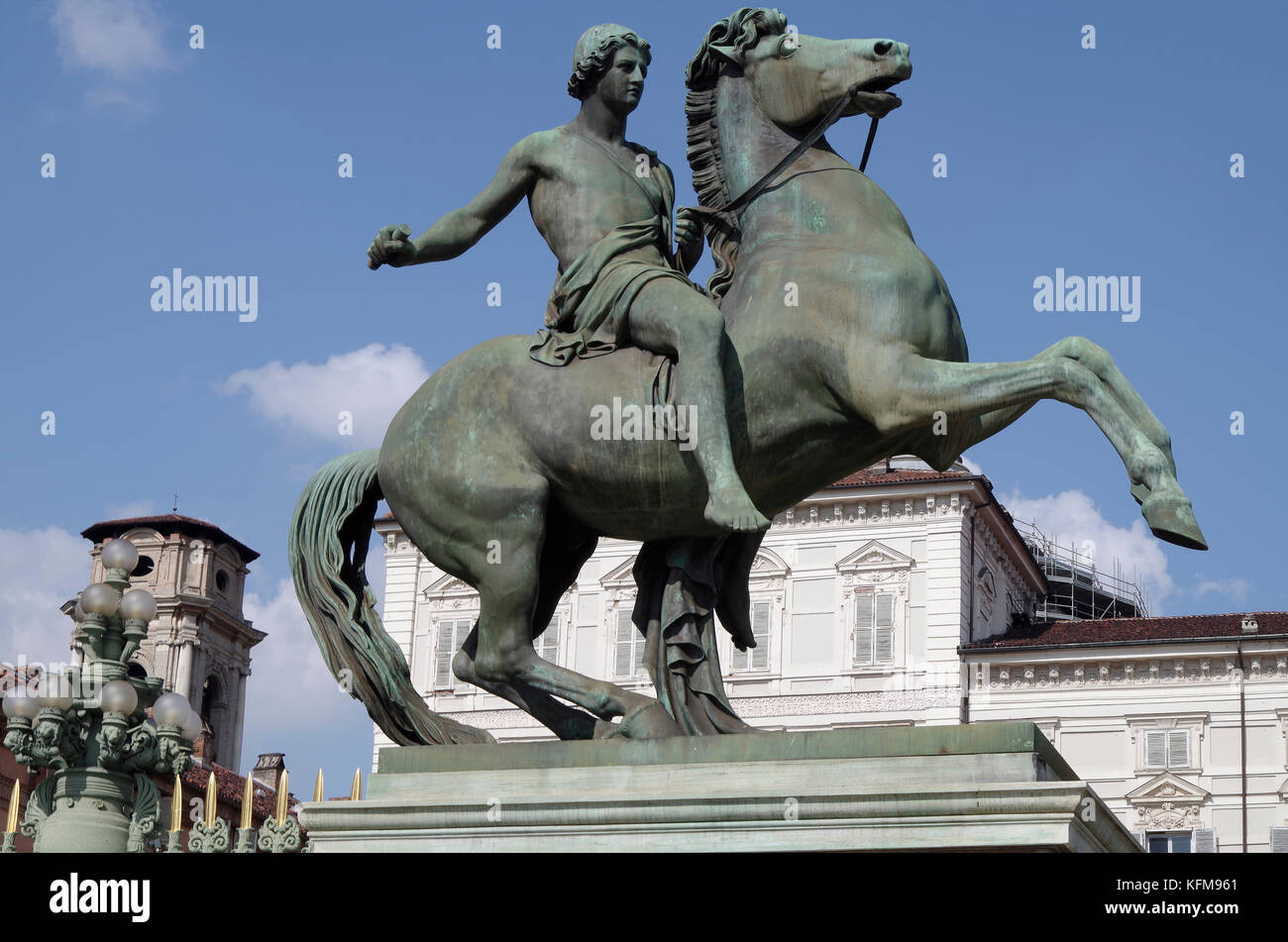 Bronze Equestrian of the Dioscuri, mythological twins, Castor & Pollux