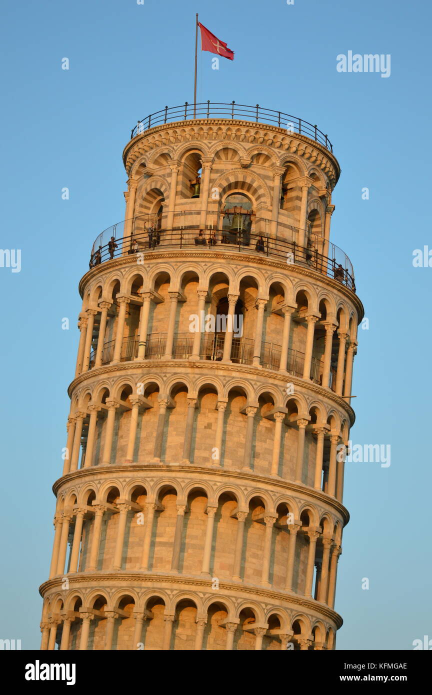 The leaning tower of Pisa Stock Photo