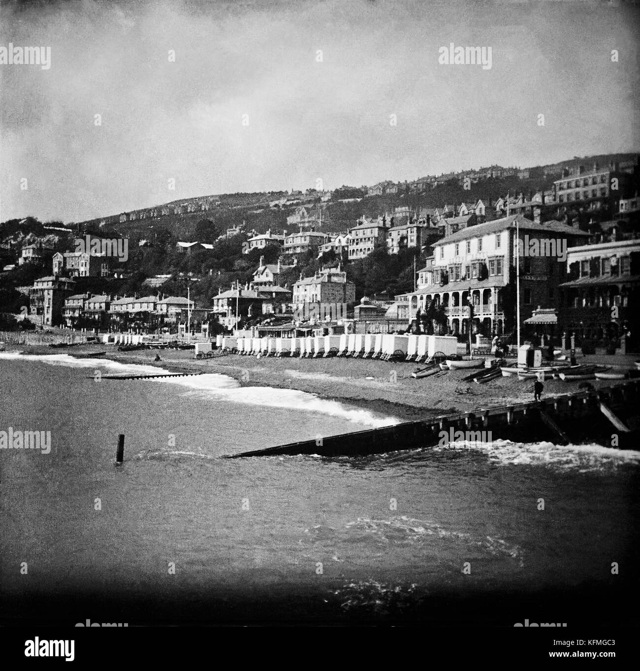 Isle of wight in 1900 Black and White Stock Photos & Images - Alamy