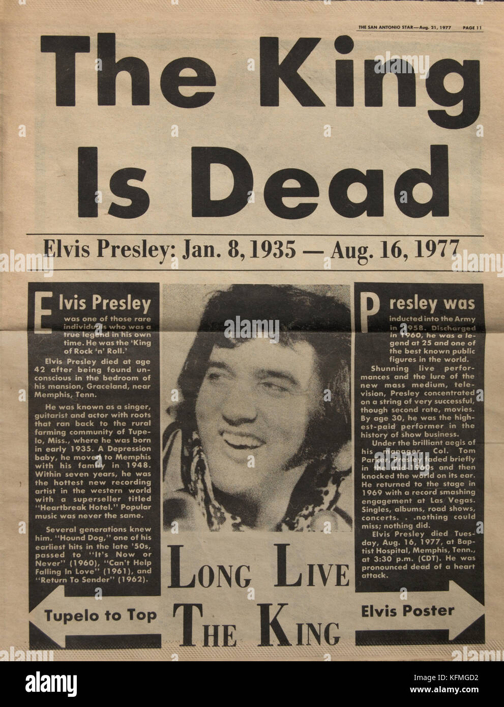 Elvis Is Dead High Resolution Stock Photography and Images - Alamy