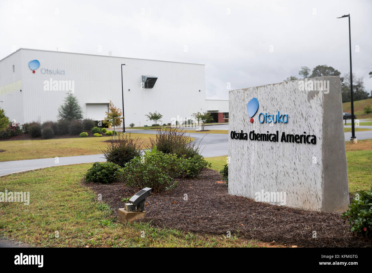 A logo sign outside of a facility occupied by Otsuka Chemical in Griffin, Georgia on October 8, 2017. Stock Photo
