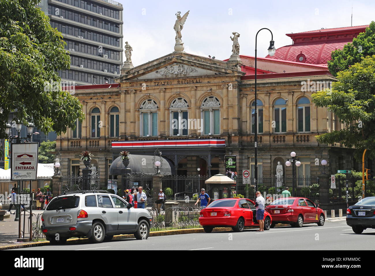 Teatro Nacional (National Theatre), Avenida 2, San José, San José province, Central Highlands, Costa Rica, Central America Stock Photo