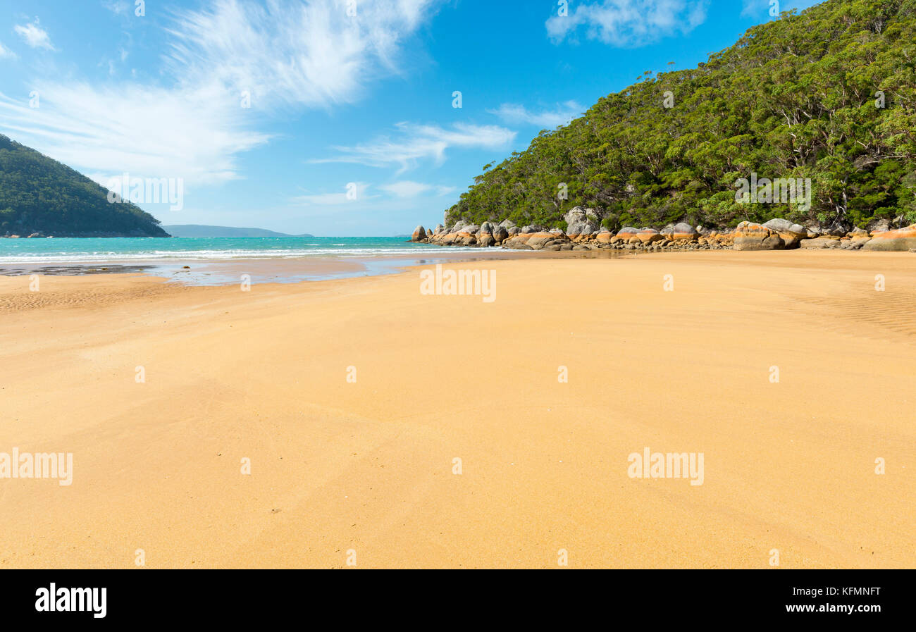 Sealers Cove beach at low tide in Wilsons Promontory National Park
