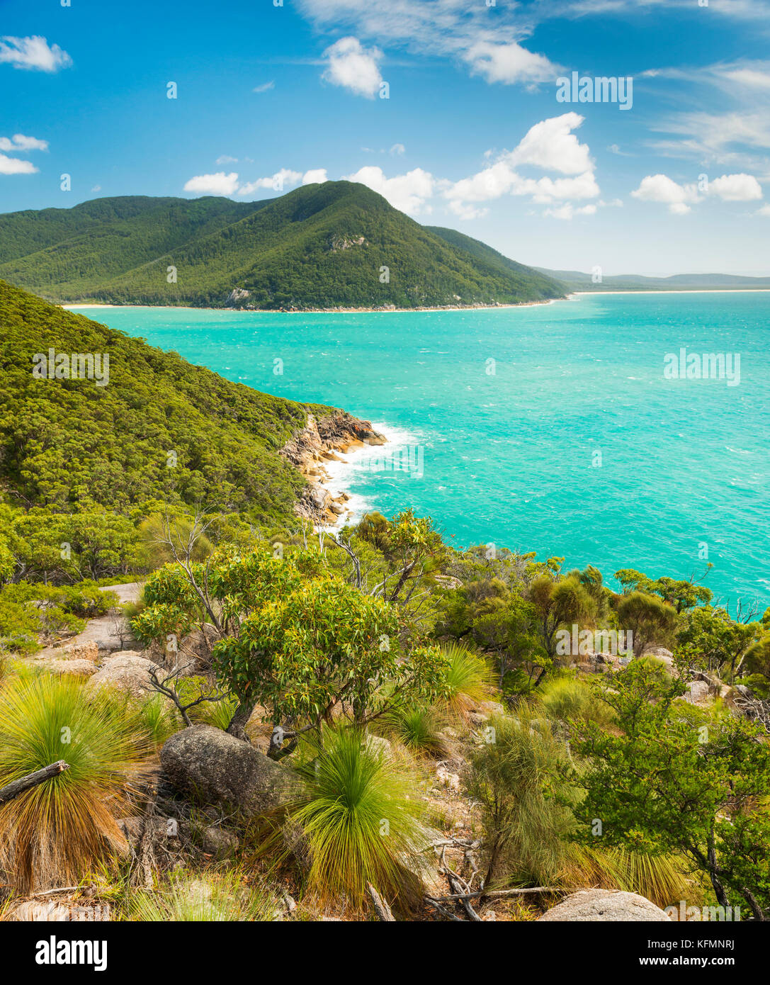 Landscape view of trail between refuge cove and sealers cove in Wilsons Promontory National Park, Victoria, Australia Stock Photo