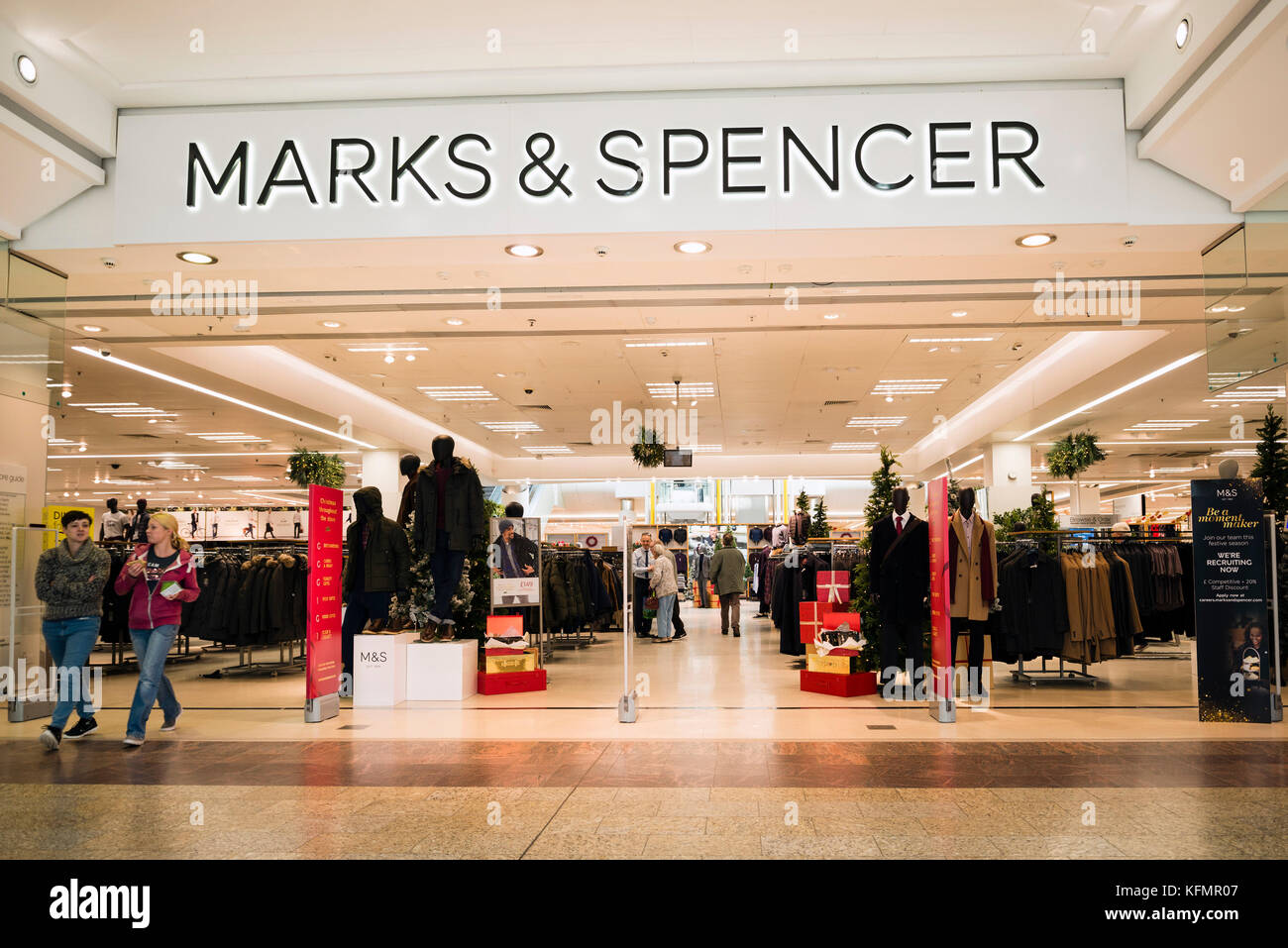 Marks and Spencer store, UK. Stock Photo