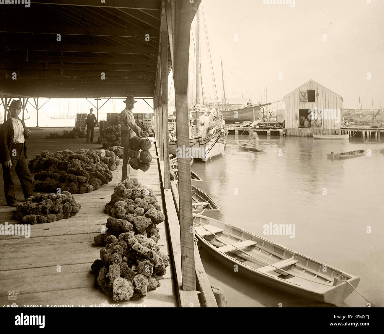 Sponge Exchange, Key West Stock Photo Alamy