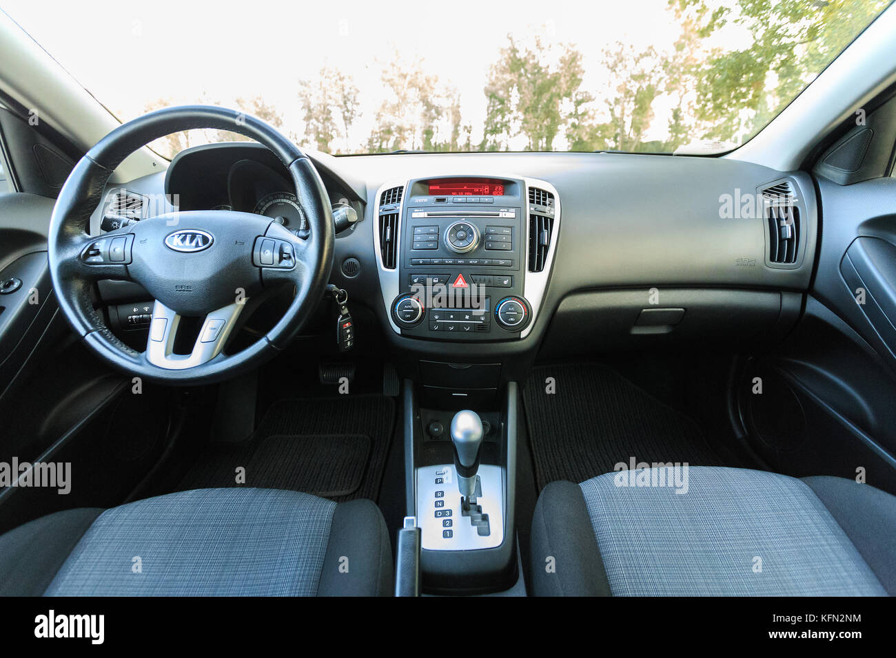 DNIPRO, UKRAINE SEPTEMBER 05, 2017 KIA CEED, INTERIOR, DRIVER SEAT
