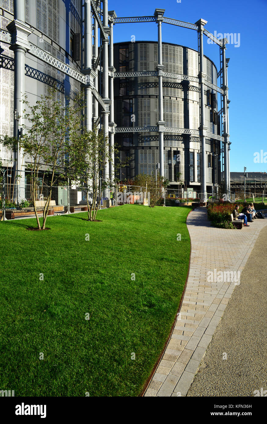 UK, London, Kings Cross Redevelopment, Gasholders, Housing, Apartments