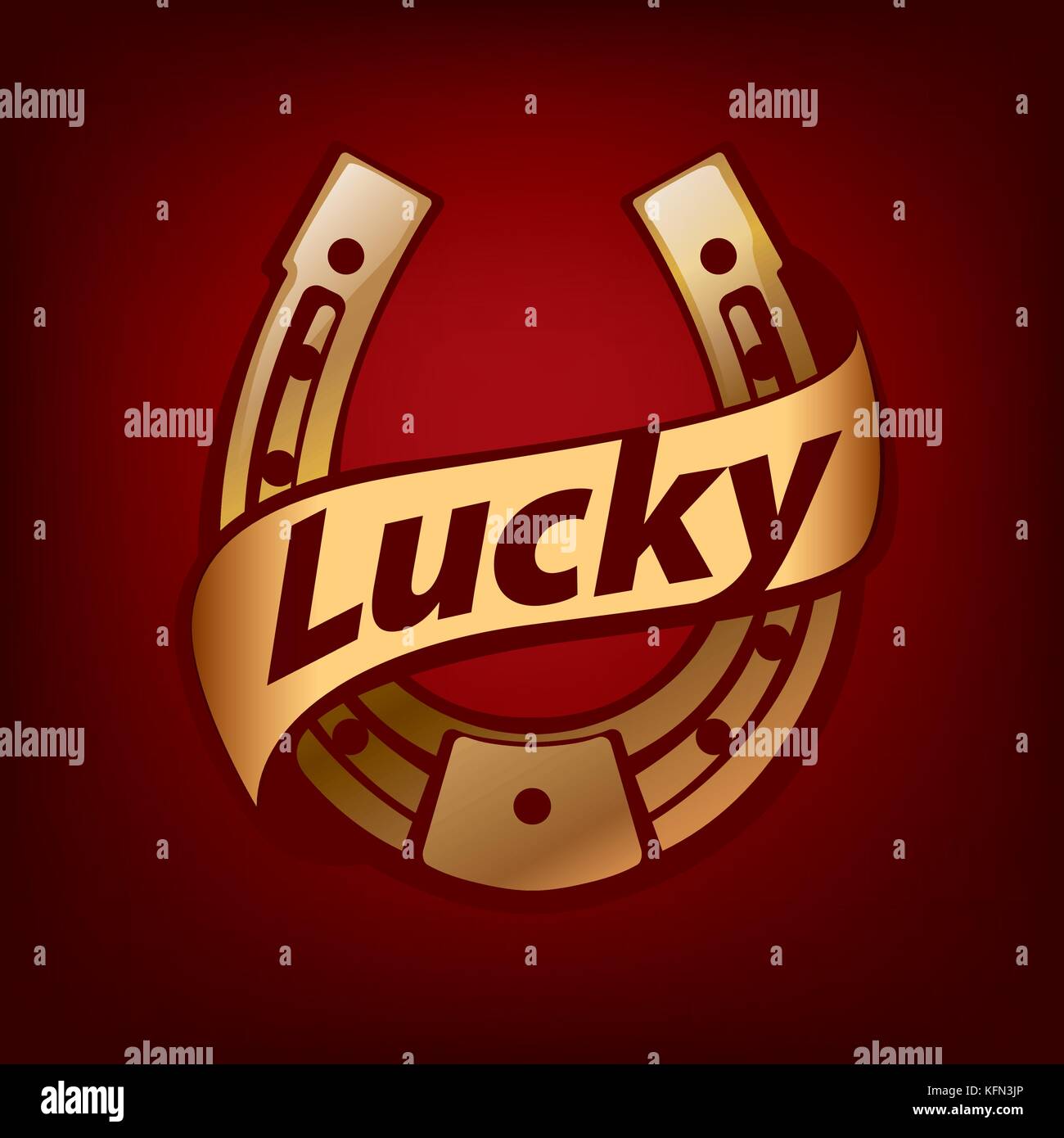 Good luck horse shoe Stock Vector Images Alamy