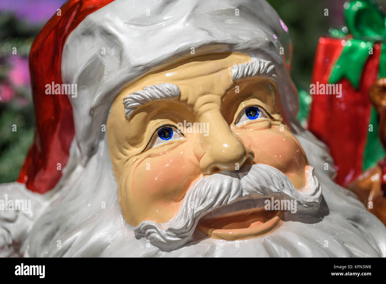 Close up of a model of Santa Claus. Stock Photo