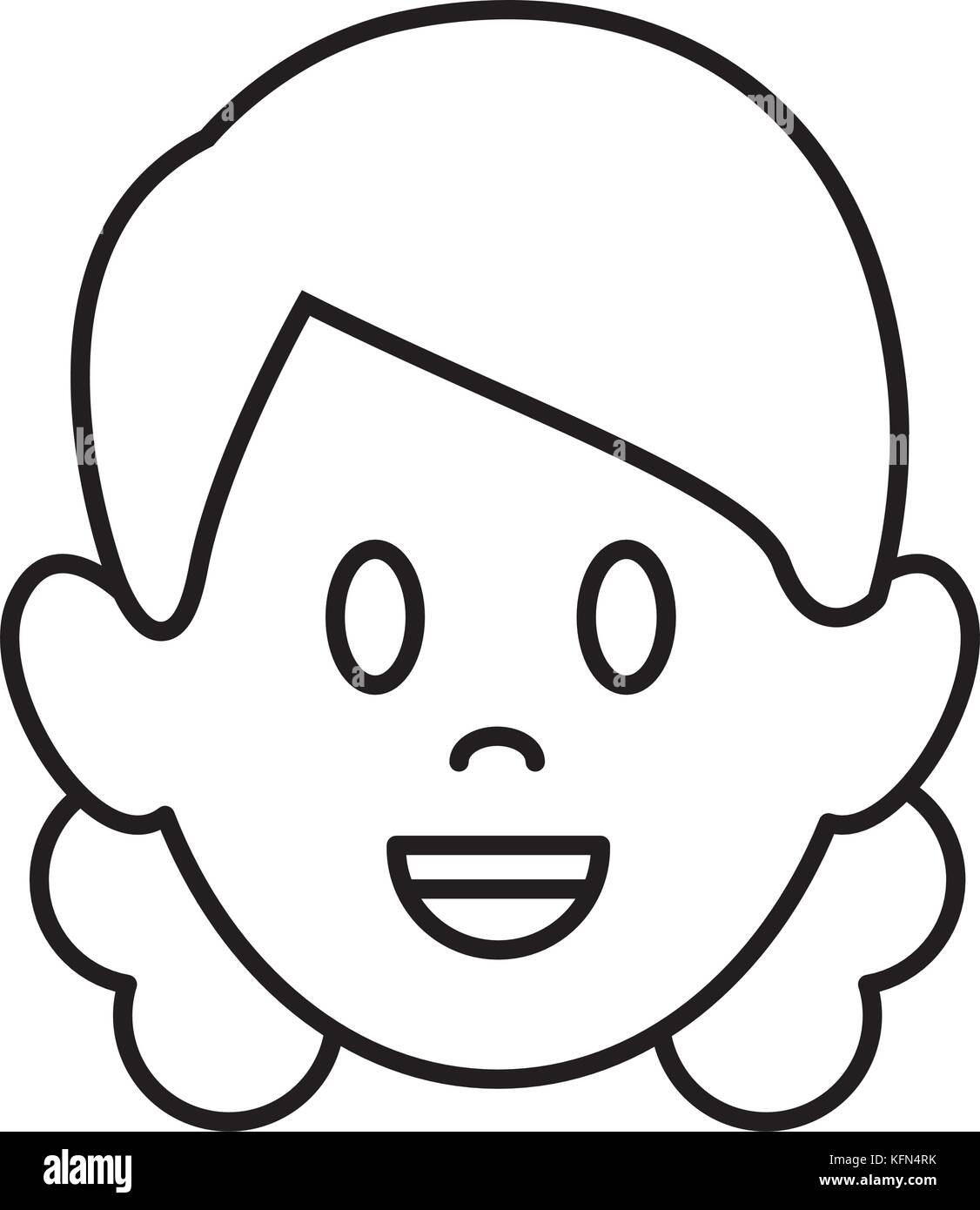 Woman smiling cartoon Stock Vector Image & Art - Alamy