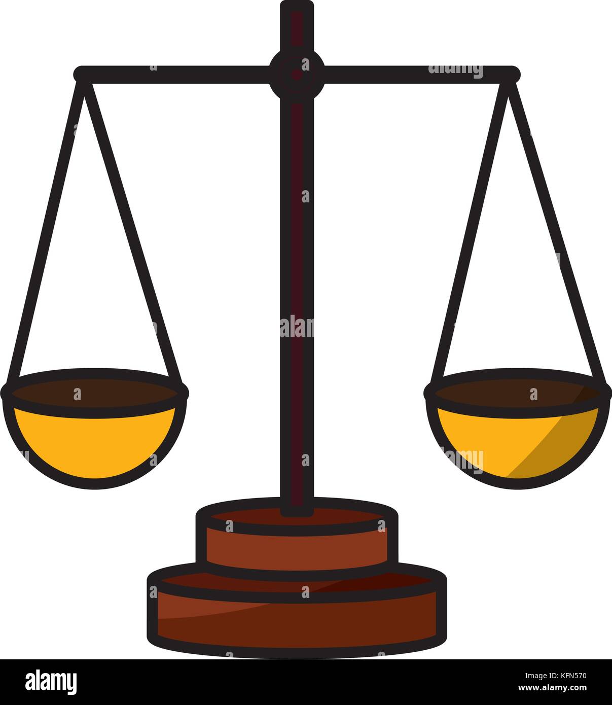 Golden brass balance or imbalance scale on blue color background. Weight  balance. Symbol of law justice, libra, decision, crime, financial Stock  Photo - Alamy