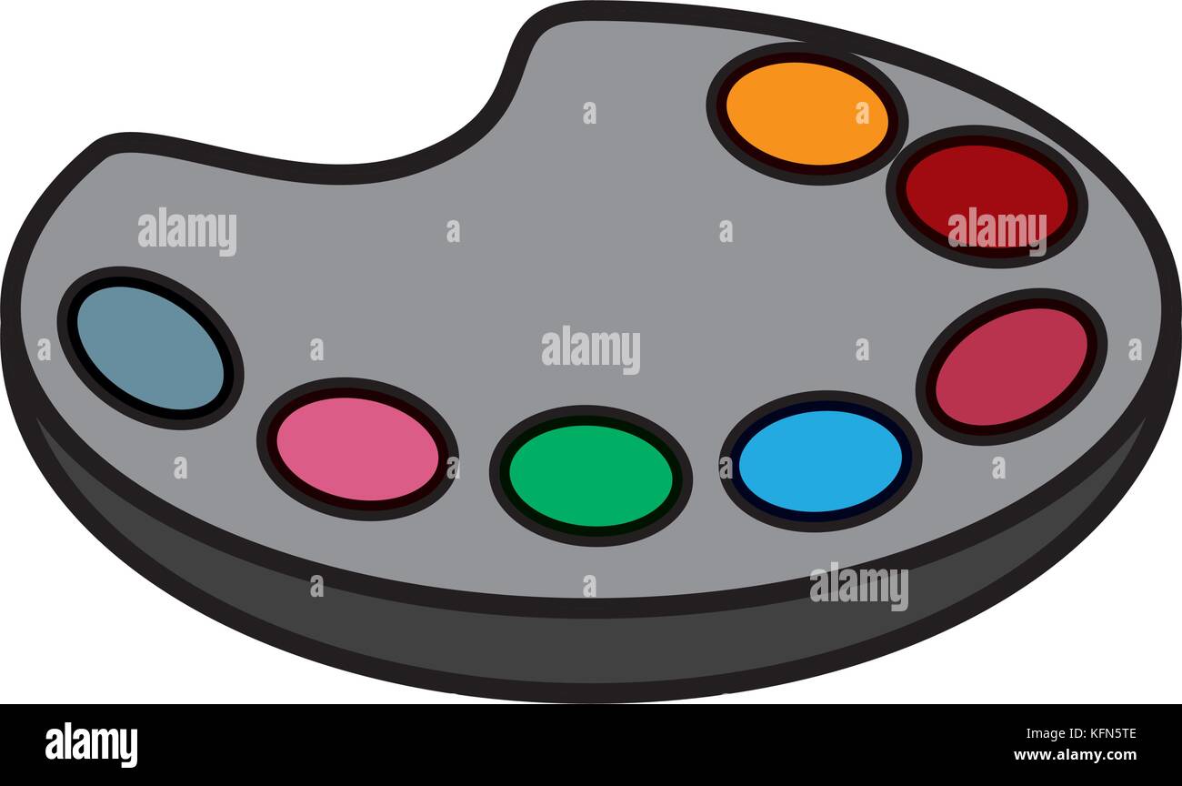Paint palette art Stock Vector Image & Art Alamy